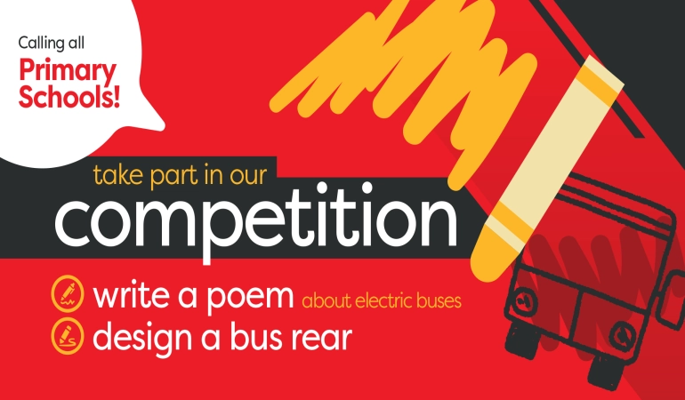 Calling all primary schools! Take part in our electric bus competition