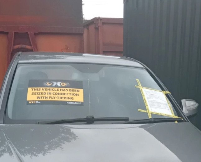 Fly-tipper’s vehicle seized and set for public display before being crushed