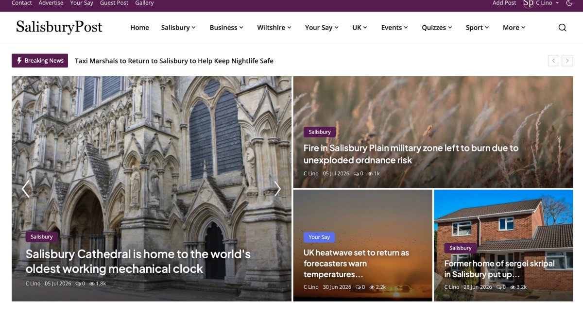 Advertise on SalisburyPost and reach thousands of local readers every month
