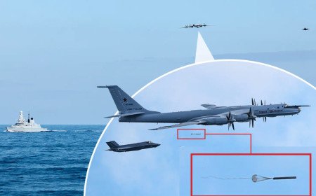 RAF jets intercept Russian warplane after it approaches Royal Navy carrier