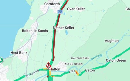 M6 crash near Lancaster causes major delays for drivers