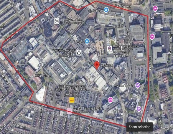 Dispersal order implemented for Swindon town centre following ASB