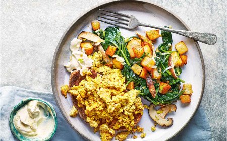 Tofu scramble with potato