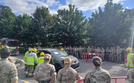 Army personnel receive hard hitting drink drive presentation
