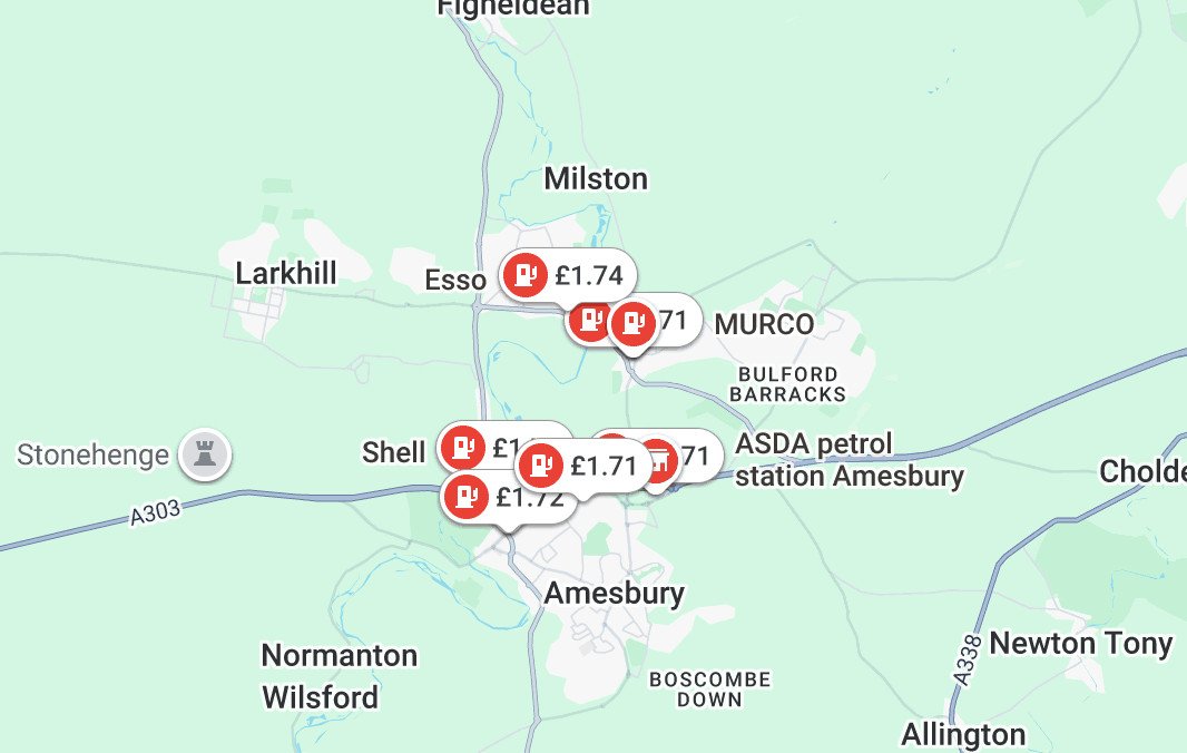 Google Maps now displays petrol and diesel prices