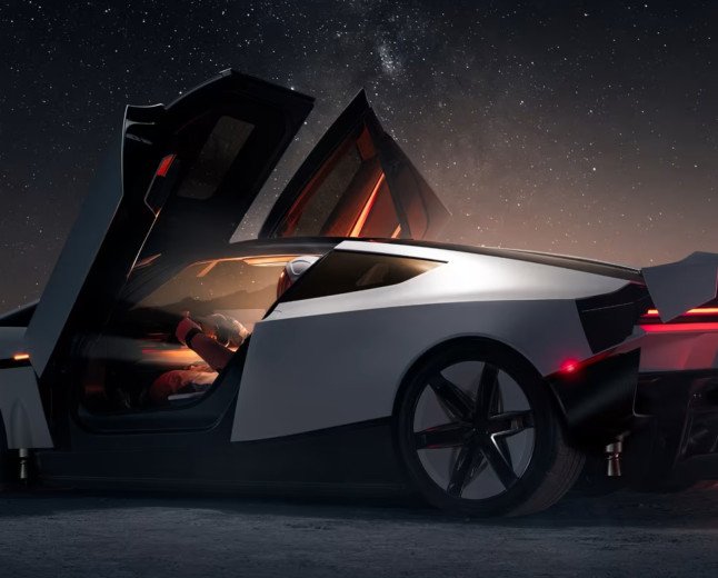 Tesla Unveils Flying Roadster